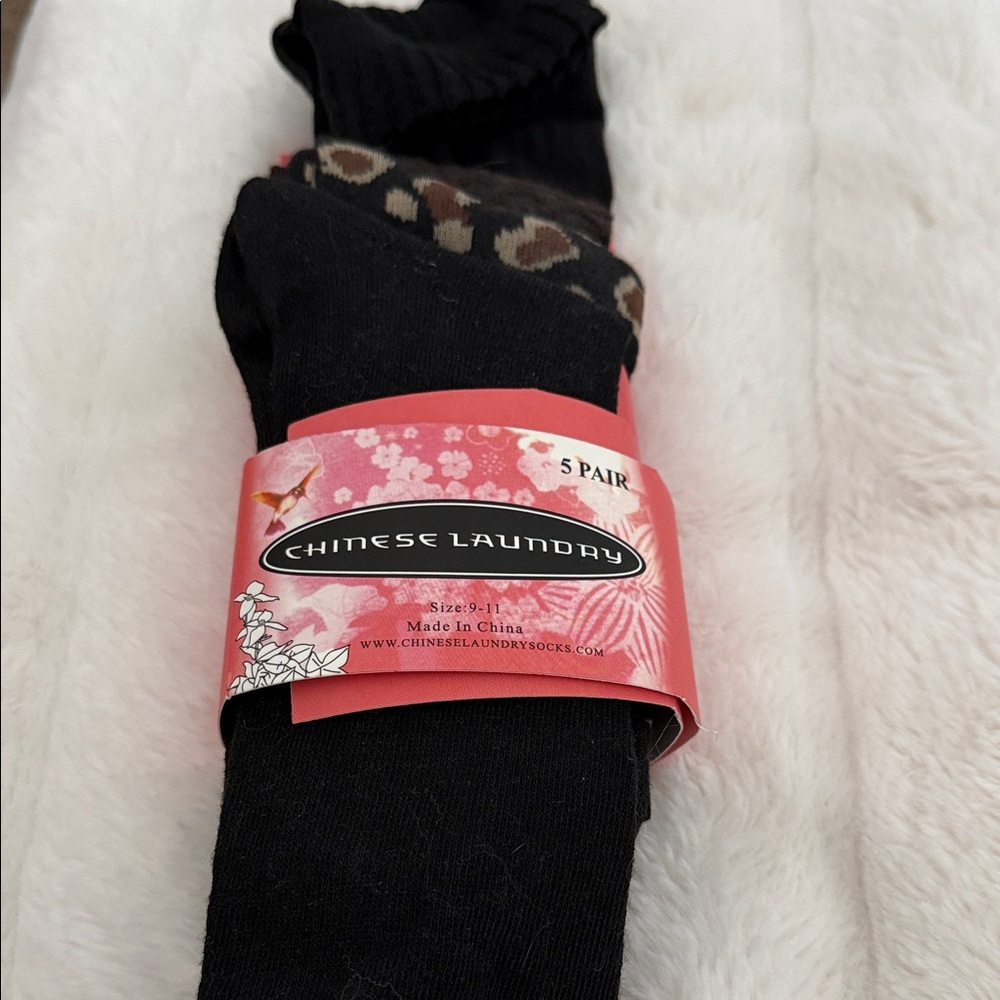 Chinese Laundry Black and Brown Casual Socks for Women 4-Pack